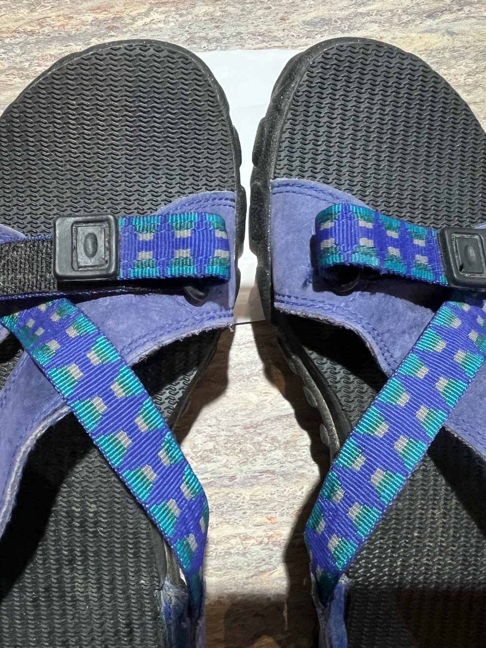 TEVA Strappy Purple Suede Sandals 10 - Picture 12 of 12